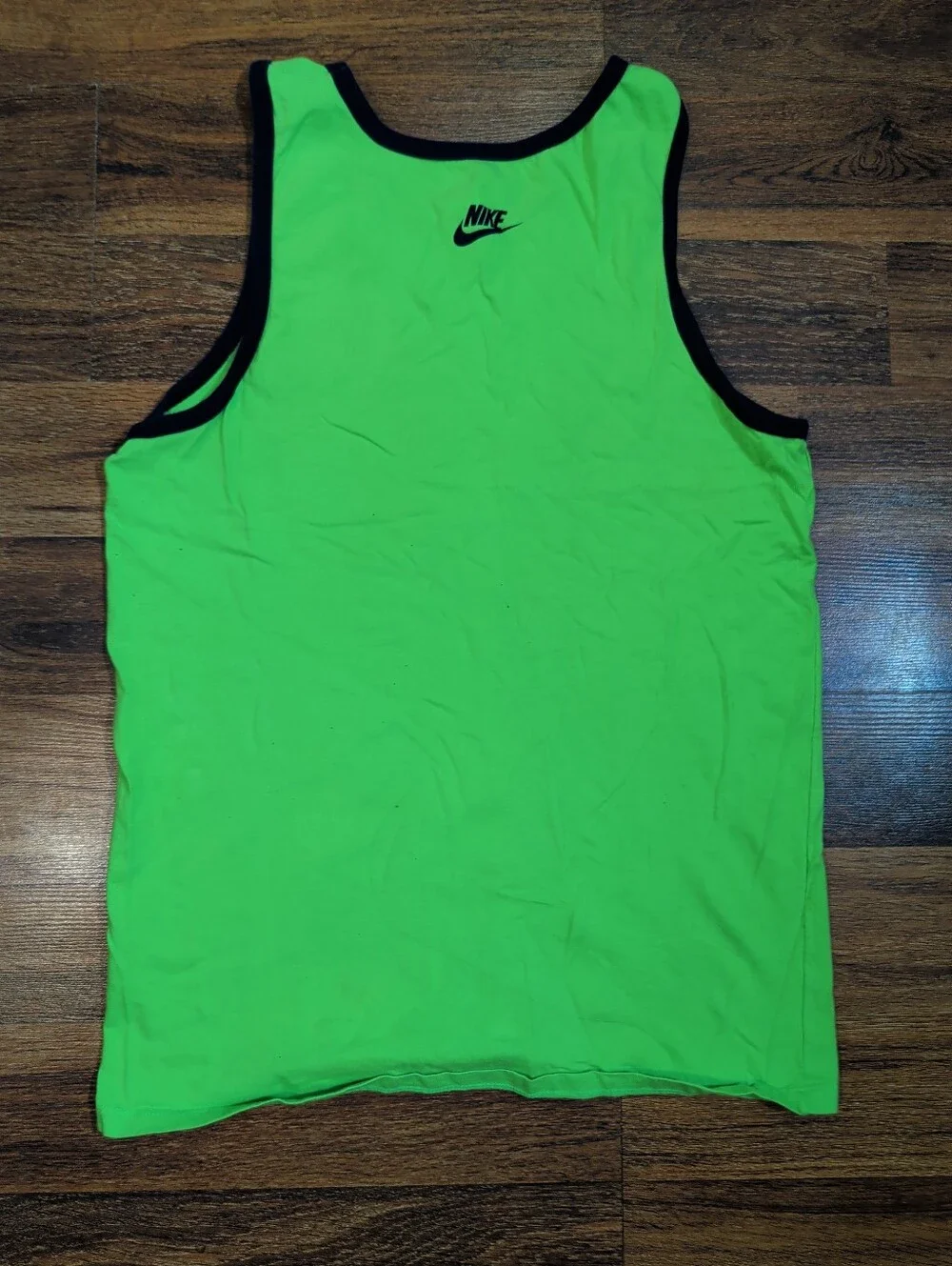 Nike Men’s Seahawks Neon Green Tank with Blue Trim